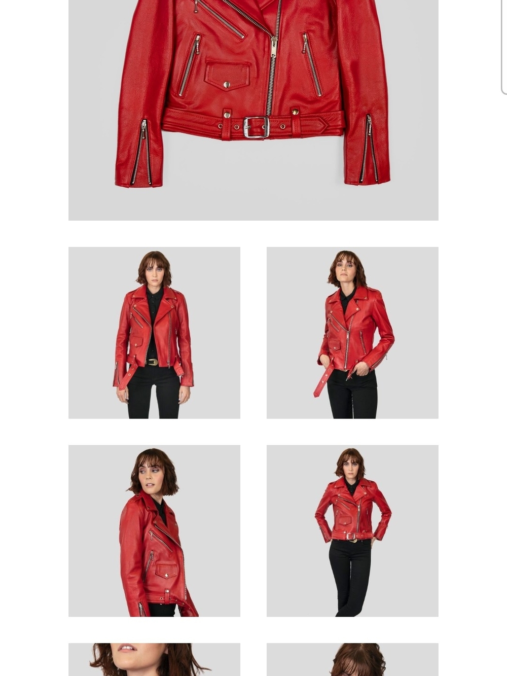Red Leather Jacket - Picture 9 of 10